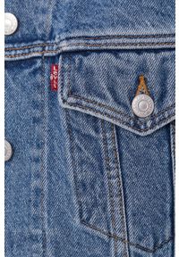 Levi's® - Levi's Kurtka jeansowa damska przejściowa. Okazja: na spotkanie biznesowe, na co dzień. Kolor: niebieski. Materiał: jeans. Styl: biznesowy, casual #4