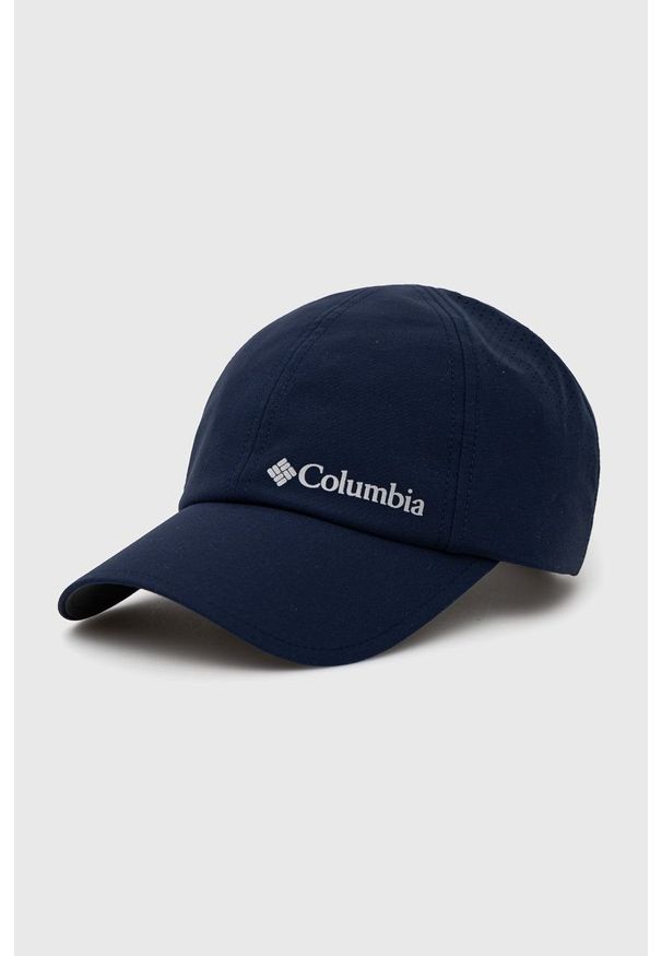 columbia - Columbia czapka kolor granatowy. Kolor: niebieski. Materiał: tkanina, materiał