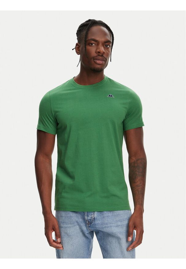 Robe di Kappa T-Shirt Luc 611187W Zielony Regular Fit. Kolor: zielony. Materiał: bawełna