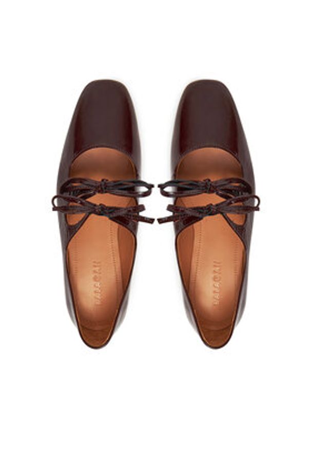 BALAGAN - Balagan Baleriny SHIRLEY Bordowy. Kolor: czerwony. Materiał: skóra