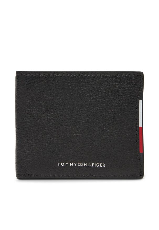 TOMMY HILFIGER - Tommy Hilfiger Portfel męski Central Mini Cc Wallet AM0AM13513 Czarny. Kolor: czarny. Materiał: skóra