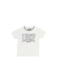 LEONE 1947 APPAREL - Dziecięca koszulka z krótkim rękawem Welcome Back. Kolor: biały. Długość rękawa: krótki rękaw. Długość: krótkie. Sport: joga i pilates