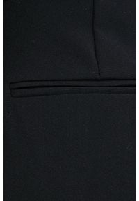 only - Only Spodnie damskie kolor czarny proste high waist. Okazja: na co dzień. Stan: podwyższony. Kolor: czarny. Materiał: tkanina. Styl: casual #5