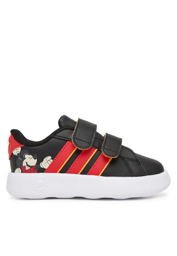 Adidas - Sneakersy adidas. Kolor: czarny. Wzór: motyw z bajki