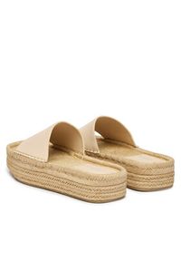 Calvin Klein Espadryle Flatf Espa Mule Lth Mg HW0HW03027 Beżowy. Kolor: beżowy. Materiał: skóra #4