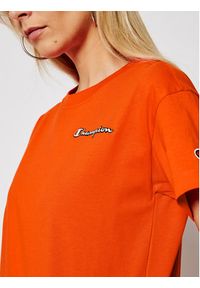 Champion T-Shirt Small Vintage Script Logo 113090 Pomarańczowy Custom Fit. Kolor: pomarańczowy. Materiał: bawełna. Styl: vintage #5