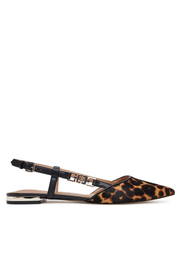 Baleriny Guess. Kolor: brązowy