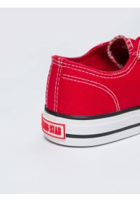 Big-Star - Trampki męskie niskie czerwone JJ174609 603. Kolor: czerwony. Materiał: skóra, jeans. Styl: klasyczny, sportowy #6