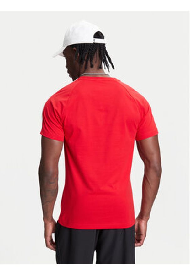 Adidas - adidas T-Shirt adicolor Trefoil JX1545 Czerwony Slim Fit. Kolor: czerwony. Materiał: bawełna