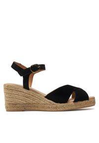 Geox Espadryle D Gelsa Low D45NGC 00022 C9999 Czarny. Kolor: czarny. Materiał: skóra, zamsz