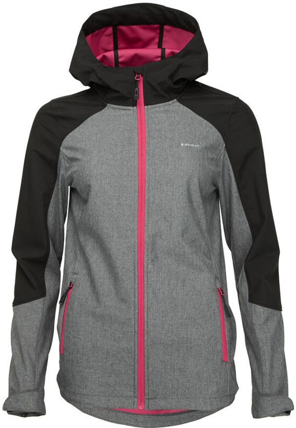 GLENMUIR - Damska kurtka softshell Glemo Ladana, membrana Aqua Pro 5000 mm, L, szary/czarny. Kolor: różowy. Materiał: softshell, poliester