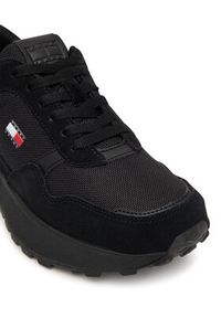 Tommy Jeans Sneakersy Modern Runner Mix EN0EN03100 Czarny. Kolor: czarny. Materiał: zamsz, skóra #5