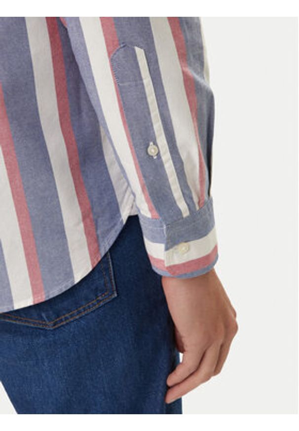 TOMMY HILFIGER - Tommy Hilfiger Koszula Heritage MW0MW41695 Fioletowy Regular Fit. Kolor: fioletowy. Materiał: bawełna