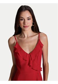 Swing Sukienka koktajlowa 5AI16200 Czerwony Regular Fit. Kolor: czerwony. Materiał: syntetyk. Styl: wizytowy #5