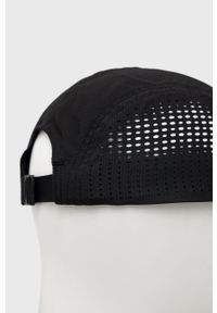 adidas Performance czapka z daszkiem kolor czarny gładka. Kolor: czarny. Materiał: tkanina, materiał, skóra. Wzór: gładki #3