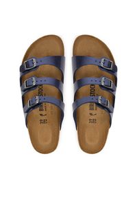 Birkenstock Klapki Florida 1030316 Granatowy. Kolor: niebieski. Materiał: skóra #4