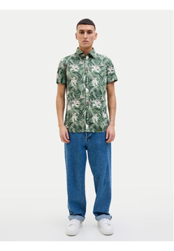 Jack & Jones - Jack&Jones Koszula Hawaii 12269137 Zielony Comfort Fit. Kolor: zielony. Materiał: bawełna