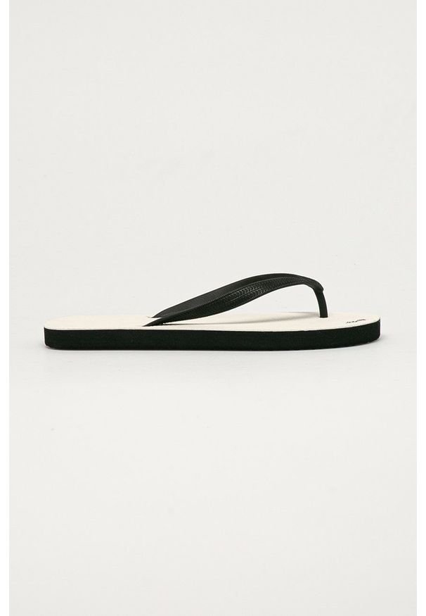 Flip*Flop Japonki kolor czarny na płaskim obcasie. Kolor: czarny. Obcas: na obcasie. Wysokość obcasa: niski