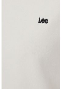 Lee bluza bawełniana damska kolor beżowy gładka. Kolor: beżowy. Materiał: bawełna. Wzór: gładki #2