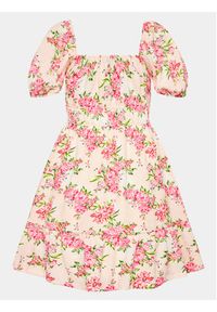 Gina Tricot Sukienka codzienna 19531 Różowy Regular Fit. Okazja: na co dzień. Kolor: różowy. Materiał: syntetyk. Typ sukienki: proste. Styl: casual