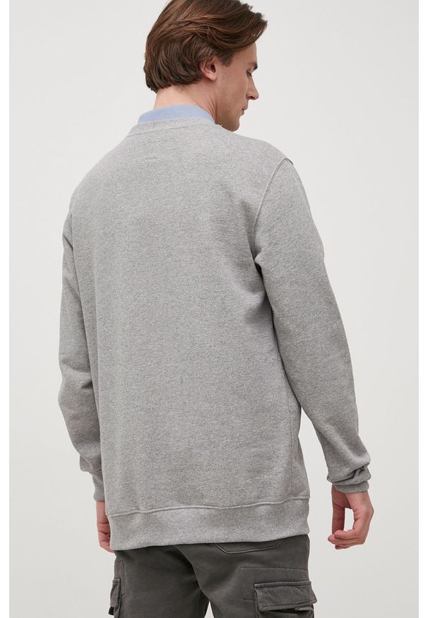 Vans bluza męska kolor szary melanżowa. Kolor: szary. Wzór: melanż