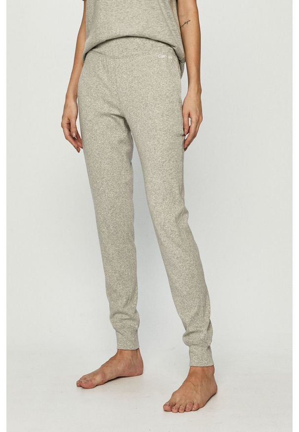 Calvin Klein Underwear - Spodnie. Kolor: szary. Materiał: bawełna, dzianina, elastan. Wzór: gładki, melanż