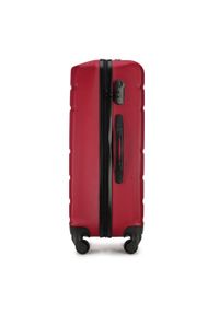 Wittchen - Średnia walizka z ABS-u żłobiona czerwona. Kolor: czerwony. Materiał: guma. Styl: klasyczny #7