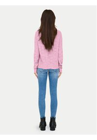 only - ONLY Sweter 15234745 Różowy Regular Fit. Kolor: różowy. Materiał: syntetyk