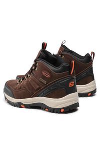 skechers - Skechers Trekkingi Pelmo 64869/DKBR Brązowy. Kolor: brązowy. Materiał: zamsz, skóra. Sport: turystyka piesza #3