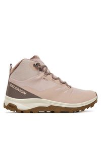 salomon - Salomon Trekkingi Outsnap Waterproof L47854100 Różowy. Kolor: różowy. Materiał: materiał #1