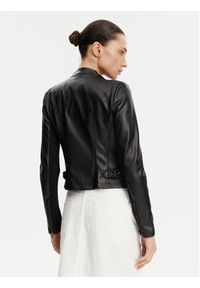 French Connection Kurtka z imitacji skóry 75BZ7 Czarny Regular Fit. Kolor: czarny. Materiał: skóra #3