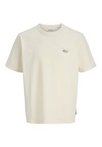 Jack & Jones T-Shirt Edover 12288005 Écru Regular Fit. Materiał: bawełna #4