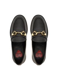Love Moschino - LOVE MOSCHINO Loafersy JA10094G1NIA000038 Czarny. Kolor: czarny. Materiał: skóra