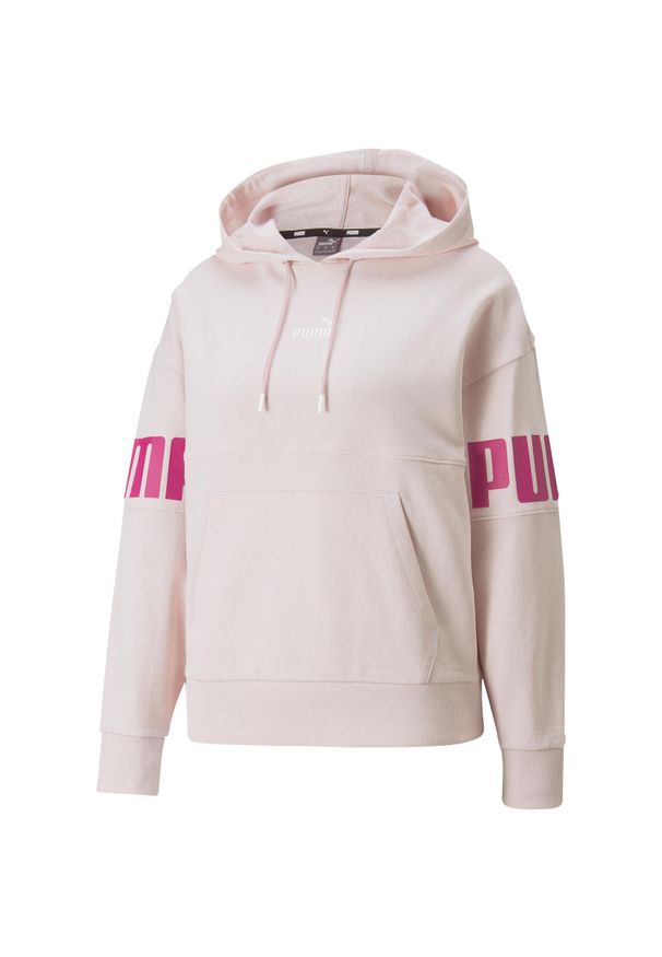 Bluza treningowa damska Puma Power Colorblock Hoodie TR. Kolor: różowy. Sport: joga i pilates