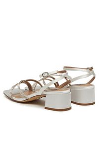 Steve Madden Sandały Gabby SM11003037 Biały. Kolor: biały. Materiał: materiał #2