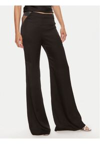 ROTATE Spodnie materiałowe Malou 112538100 Czarny Slim Fit. Kolor: czarny. Materiał: wiskoza #1