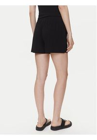 Emporio Armani Szorty sportowe EW000781 AF12192 UC001 Czarny Regular Fit. Kolor: czarny. Materiał: wiskoza