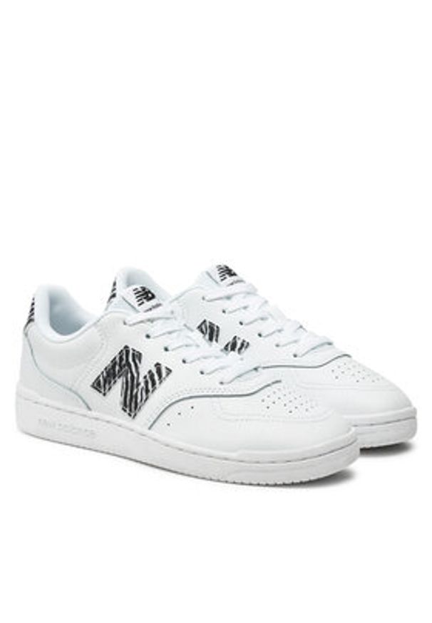 New Balance Sneakersy BBW80APB Biały. Kolor: biały. Materiał: zamsz, skóra