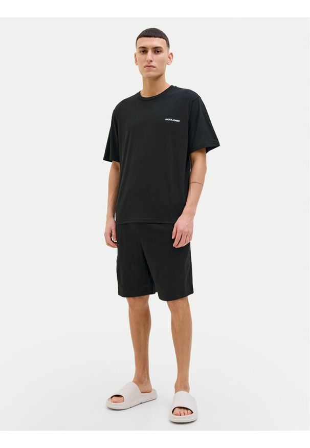 Jack & Jones - Jack&Jones Piżama Everest 12273635 Czarny Standard Fit. Kolor: czarny. Materiał: bawełna