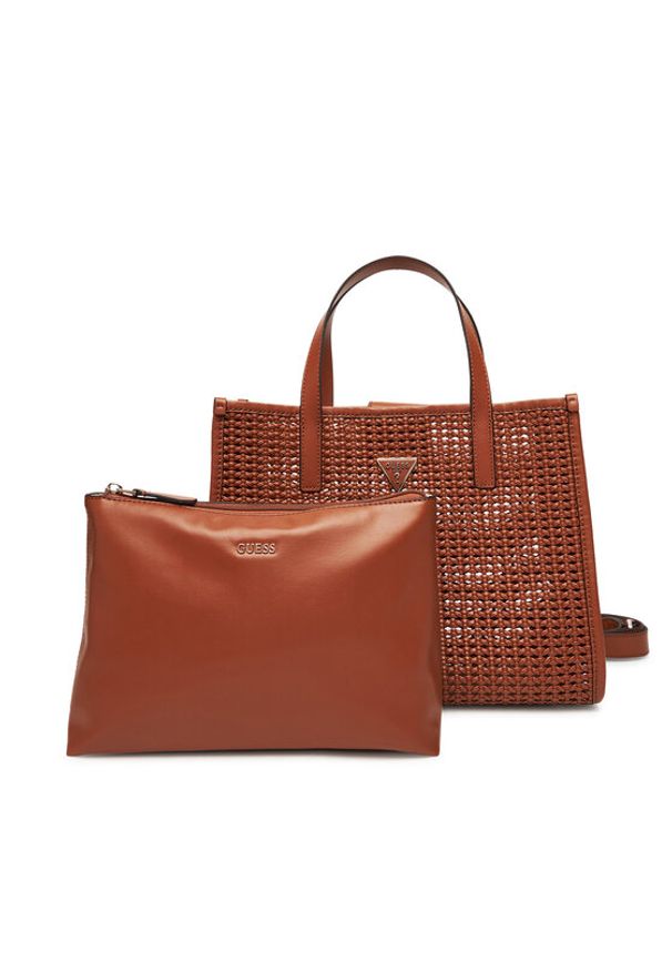 Guess Torebka Brigitta HWWZ72 06230 Brązowy. Kolor: brązowy. Materiał: skórzane