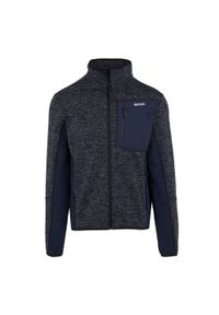 Regatta - Męska Bluza Polarowa Baslinn Marl Z Pełnym Zamkiem Błyskawicznym. Kolor: szary, niebieski, wielokolorowy. Materiał: polar. Sezon: zima. Styl: sportowy. Sport: turystyka piesza #1