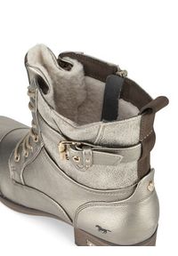 Mustang Trzewiki 1229-606 Złoty. Kolor: złoty. Materiał: materiał #5