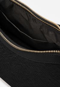 Renee - Czarna Klasyczna Torebka Bagietka z Dodatkowym Paskiem Crossbody Kassenope. Kolor: czarny. Styl: klasyczny #2