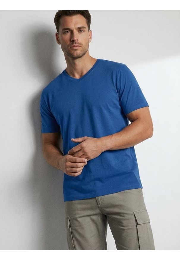 Sinsay - Bawełniana koszulka basic - Inny. Materiał: bawełna