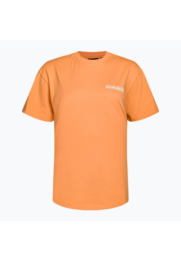 Koszulka damska Napapijri S-Faber. Kolor: pomarańczowy. Sport: turystyka piesza