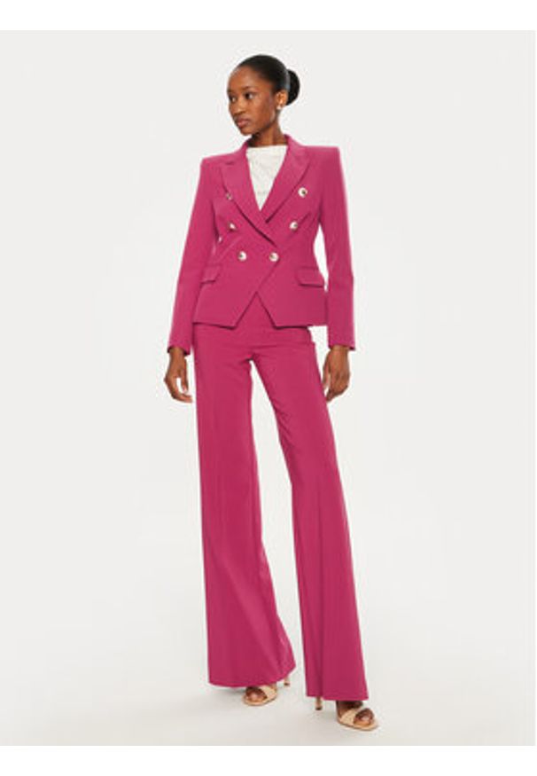 Rinascimento Spodnie materiałowe CFC0119997003 Bordowy Regular Fit. Kolor: czerwony. Materiał: syntetyk