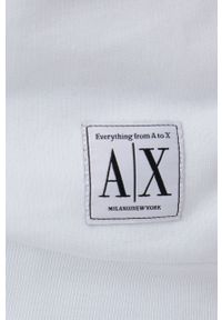 Armani Exchange bluza bawełniana 3LYM27.YJ5VZ damska kolor biały gładka. Kolor: biały. Materiał: bawełna. Wzór: gładki #4