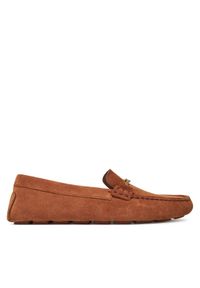 BOSS Mokasyny Roxanne 50548657 Brązowy. Kolor: brązowy. Materiał: zamsz, skóra