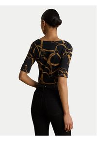 Lauren Ralph Lauren - LAUREN RALPH LAUREN Bluzka Judy 200P13948001 Czarny Regular Fit. Kolor: czarny. Materiał: bawełna #8