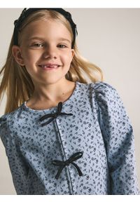 Reserved - Bluzka z kokardami - wielobarwny. Typ kołnierza: kokarda. Materiał: bawełna #1